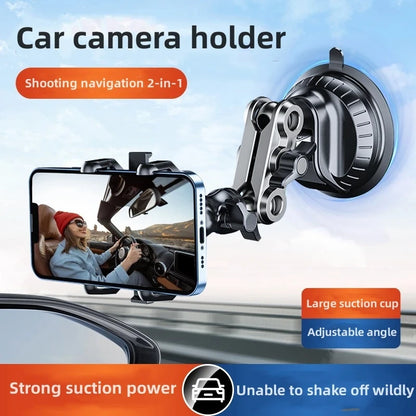 Car Phone Mount Video Recording Universal Magic Arm Suction Car Phone Holder Mount Windshield Window Glass Vlog Shooting