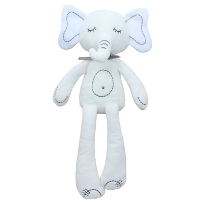 Baby Plush Rabbit Hand Puppet Soft Crib Stroller Infant Sleep Soothing Doll Mobile Pram Kids Hanging Ring Toys For Children Gift