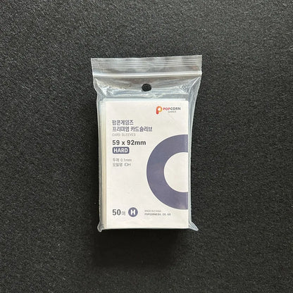 50pcs Korea Card Sleeves Clear Acid Free CPP HARD Photocard Holographic Protector Film Album Binder Photo Popcorn Card