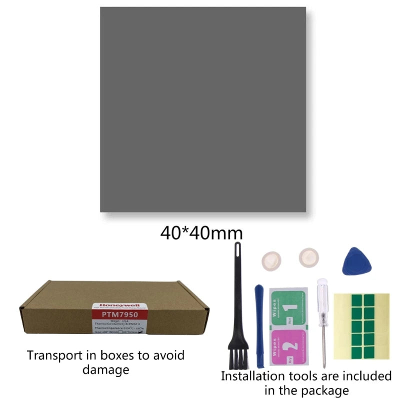 Thermal Conductive 8.5W Pad -Honeywell PTM7950 Phase Change Silicone Pad Sheet Laptop CPU GPU Silicone Grease Pad