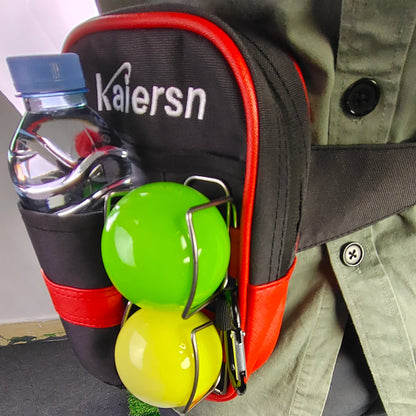Park Golf Bag Golf Ball Pocket With 2Pcs Ball Clamp Golf Accessory Bag