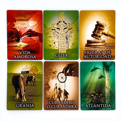 Spanish Past Of Life Oracle Cards A 44pcs Fortune-Telling Divination Edition Board Games Cards Game,Meditation & Gifts