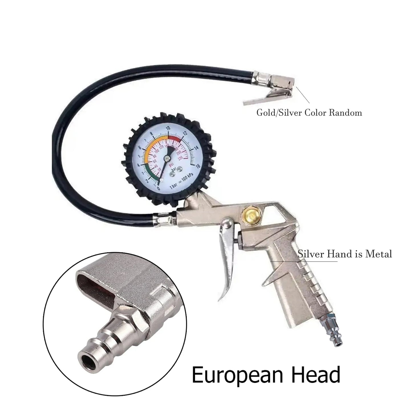 Tire Pressure Car Gun Tyre Monitor Gauge Tester Digital Gauges Automotive Tools Tool Air Meter Tires Workshop Manometer Repair