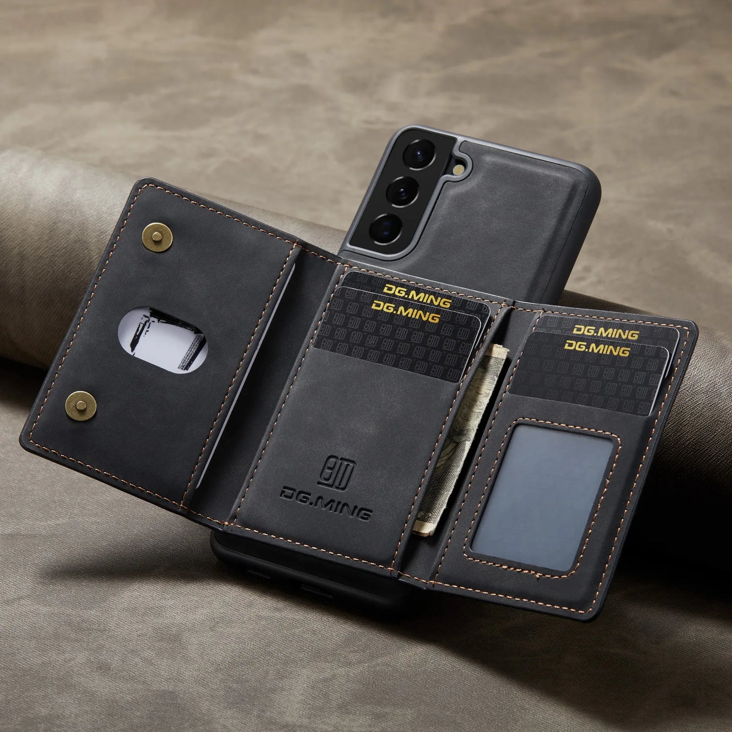 Magnetic Detachable Leather Wallet Case for Samsung Galaxy S25 Ultra S24 FE S23 Plus S22 A16 A36 A35 A55 A15 Cards Holder Cover