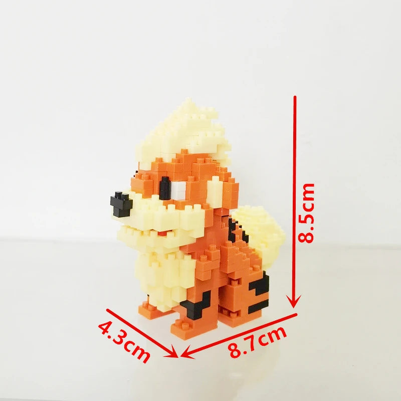 75 Style Building Blocks Assembly Anime Picachu Charizard Doll Blastoise Bulbasaur Gengar Bricks Figures Toy for Kid Gift