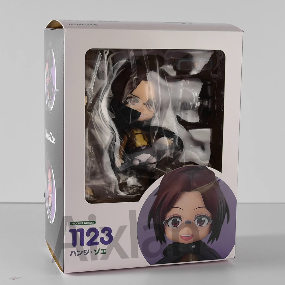 Aixlan #1123 Hange Zoe Figure 10CM Cute Edition Hange Zoe PVC Action Figure Amine Toy Gift Collectible Figurine