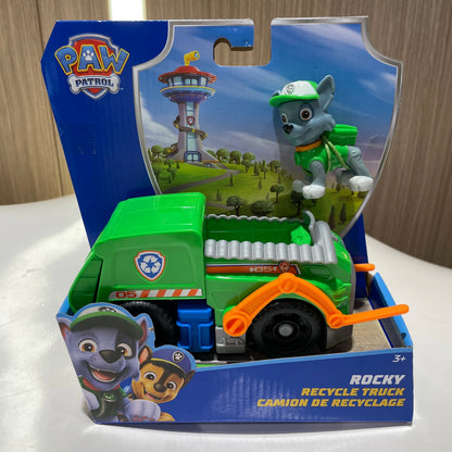 100% Genuine Paw Patrol Kids Toy vehicles with Action Figure Dogs Anime Doll Kids Model Children Birthday Christmas Gift