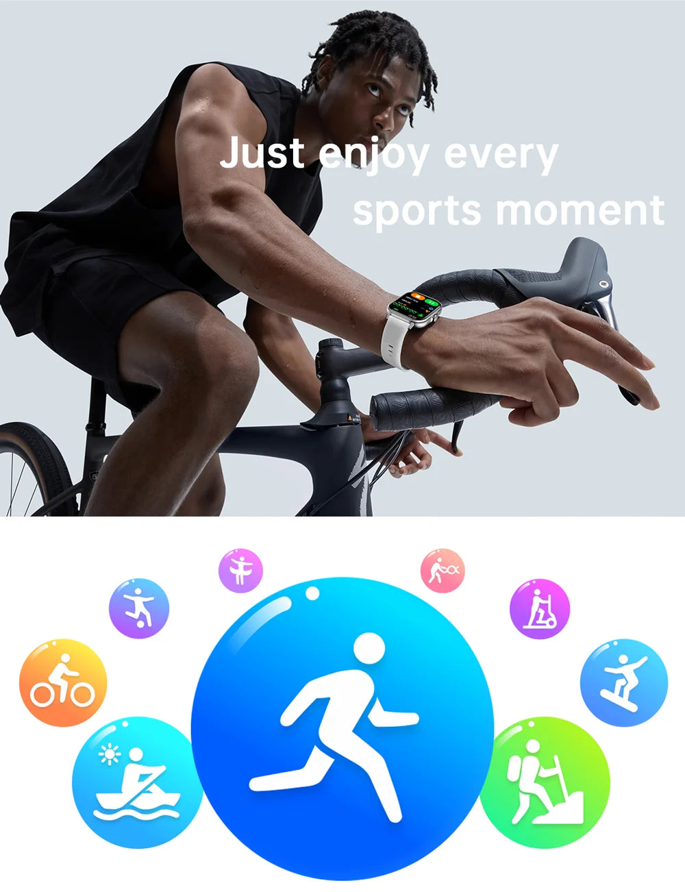 2025 2.01'' Smart Watch Bluetooth Call Play Music Smartwatch Fitness Clock Sport Waterproof Watches for Men Women iPhone Android