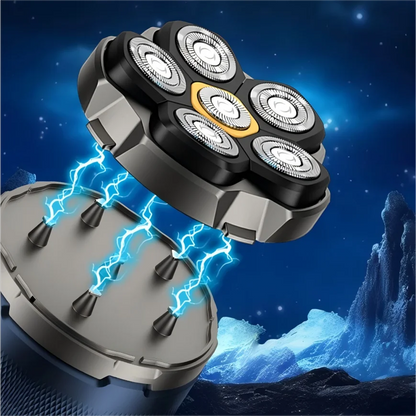 Electric Head Shaver for Bald Men 6D Magnetic Razor Hair Trimmer Rechargeable LED Waterproof Face Hair Cutting