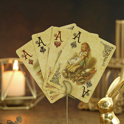 1Set Vintage Style Playing Cards Alice in Wonderland Poker Playing Cards Deck Board Games Retro Poker Never open