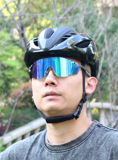 NRC Cycling Sunglasses 1lens UV400 TR90 Sports Bicycle Glasses MTB Mountain Bike Fishing Hiking Riding Eyewear for Men Women