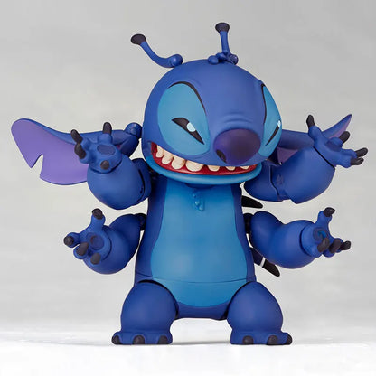 2025 New Kaiyodo Stitch Action Figure Revoltech Stitch Figurine Joint Mobile Model Toys Ko Version Collection Children Gifts