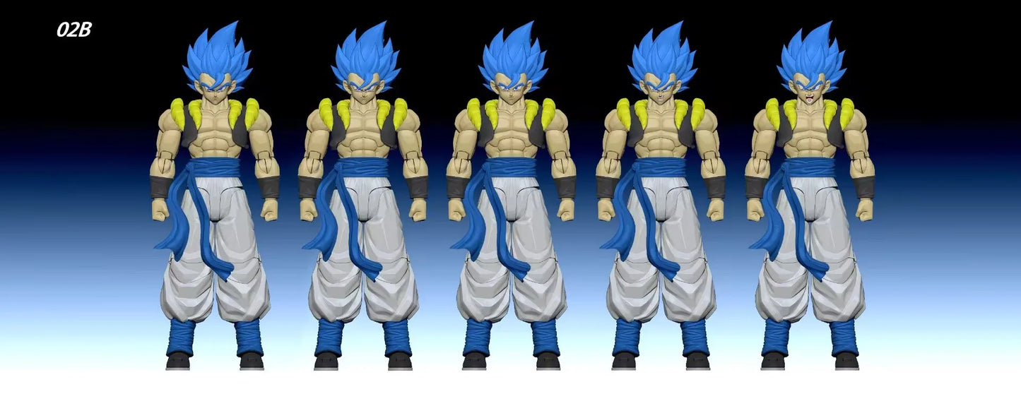 In Stock New Tonsenarttoys Kamione 02A 02B Dragon Ball Z Gojita SHF Super Saiyan SSJ Gogeta Dragon Anime Action Figures Toys
