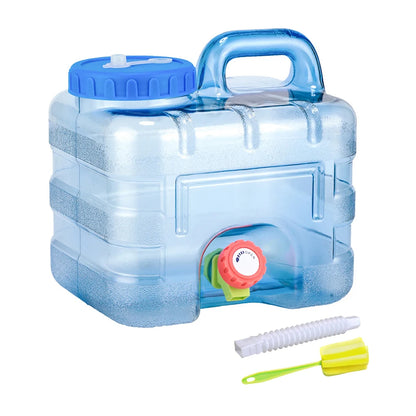 7.5/10/15L Drinking Water Container with Spigot Leakproof Camping Water Tank Large Capacity Water Storage Carrier for Hiking Car