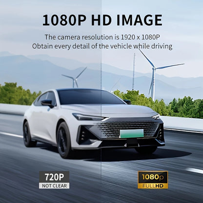 3 Channel Car Camera，Triple Lens WiFi Dashcam, 1080P HD Video Recorder, Night Vision, Car DVR with Wide Angle for Front and Rea