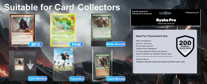 25PCS Toploader Card Sleeve 35PT Top Loader Card Protector for PKM 3” X 4“ Standard Size Rigid Hard Card Holder for MTG TCG Card