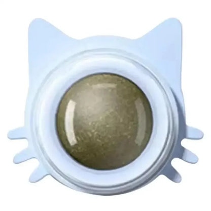 Lickable Catnip Balls Toy, Teeth Cleaning Chew Toy with Natural Catnip for Kittens & Cats, Sticks to Wall & Window