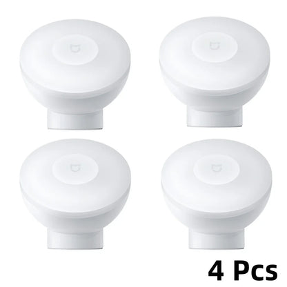 Original Mijia Night Light 2 Smart Motion Sensor, Dimmable Brightness Auto Light Sensing Bedside Lamp for Bedroom Kids Adults