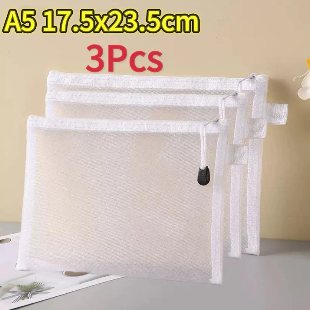 New Puzzle Storage Bag Children's Building Blocks Small Toys Special Sorting Bags Transparent Mesh Gauze Zipper Mesh Bags