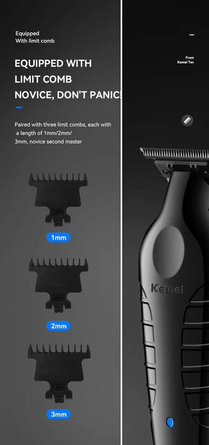 Kemei Professional Electric Hair Clippers USB Rechargeable Barber Trimmer Men's Electric Shaver Clippers KM-2299 KM-1102 Kit
