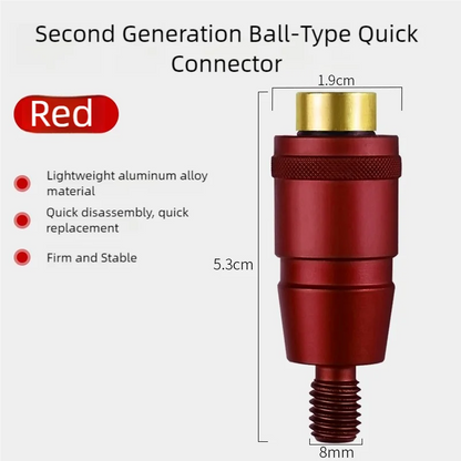 LINNHUE  Quick connector 8mm universal connector head and rod portable converter fishing gear accessories