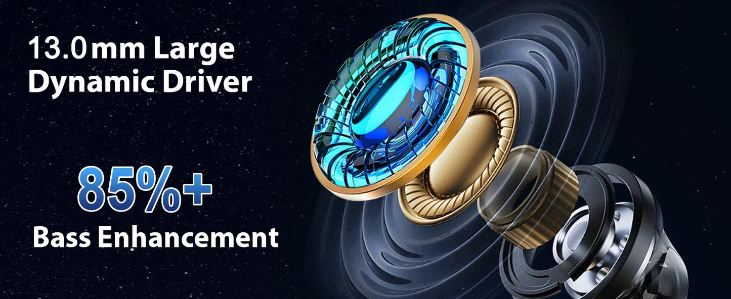 Active Noise Cancelling Wireless Headphones with Immersive Sound Ultra-Low Latency Effortless Wireless Charging for Gym running