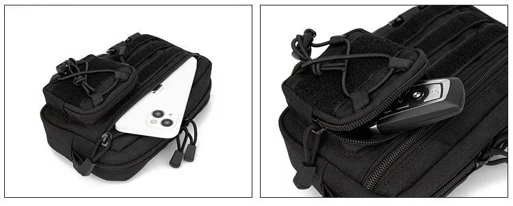 1000D EDC Pouch Molle Organizer Bag Utility EDC Tool Pouch Horizontal Modular Pouch Outdoor Waist Pack EMT Hunting Fanny Pack