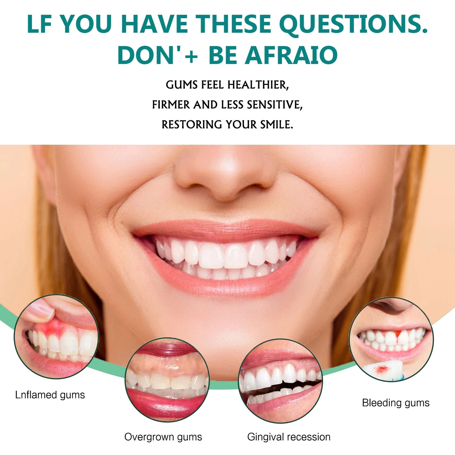 Gingival repair drops Quickly Repair of Cavities Caries Teeth Whiten Remove Yellow Plaque Stains Relieve Gums Decay Toothpaste