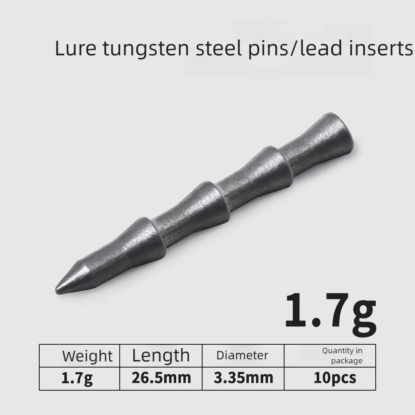 Nail Weights Sinkers Bass Fishing for Bass Fishing - Insert Sinkers for Fishing Lures, Neko Rig and Wacky Rig