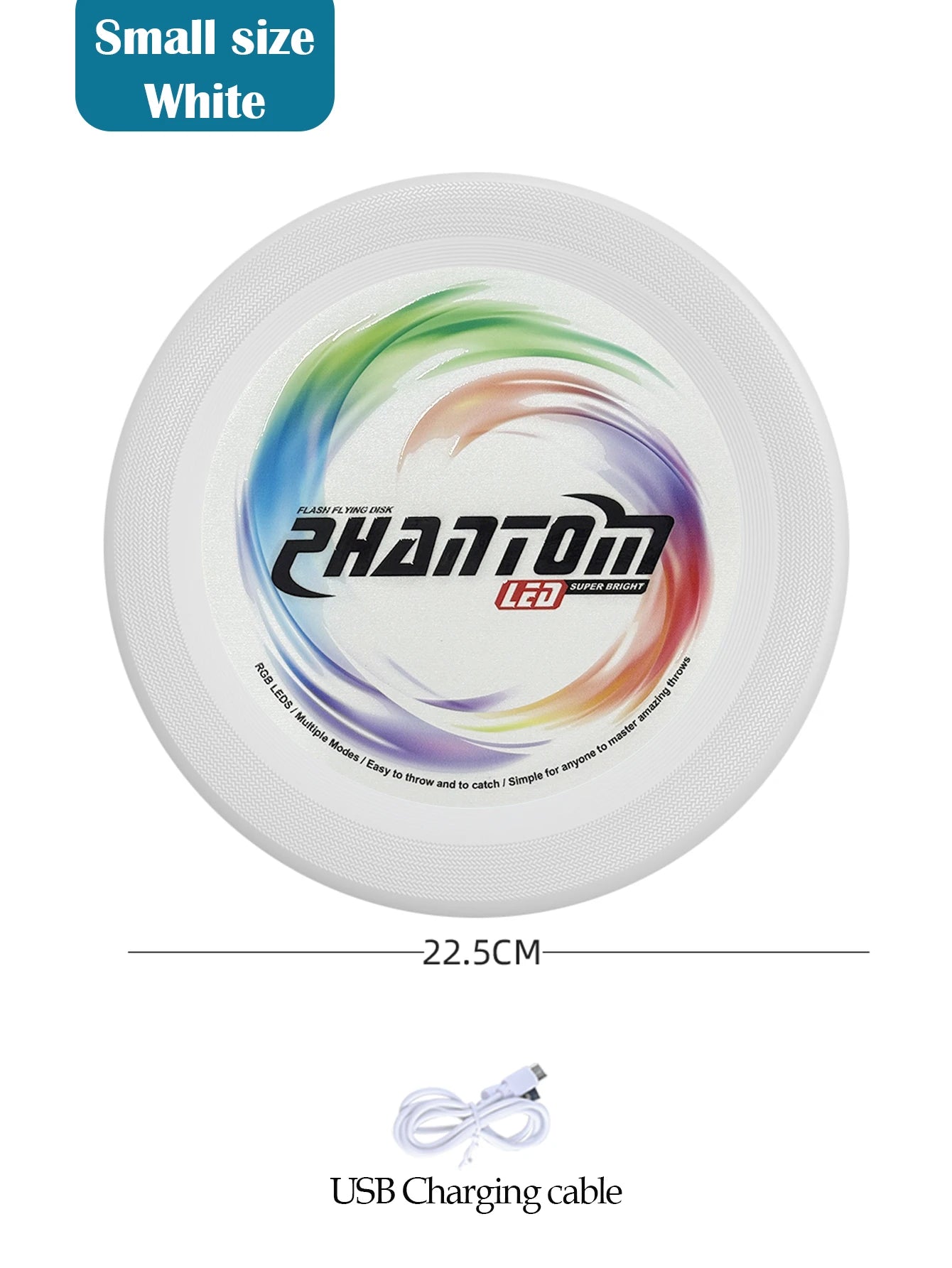 LED Flying Disc, Noctilucence Colorful Outdoor Leisure Toys Various Lighting Changes Lightweight and Fun Sport Game Gifts