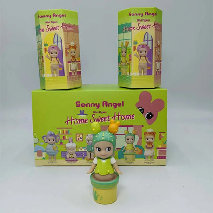 Sonny Angel Mini Figure Home Sweet Home Series Blind Box  Model Anime Doll Desktop Ornament Decor Toy Girl Birthday Gift