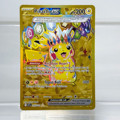 PKM Holographic PROXY Cards Scarlet-Violet Series Latias EX Pikachu EX Alolan Exeggutor PTCG Game Collection Cards Game Toys