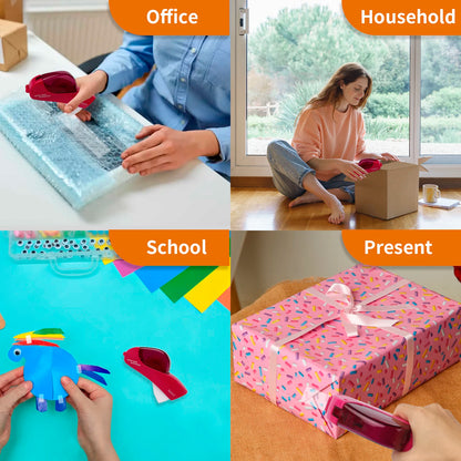 Eagle Automatic Tape Dispenser, No Battery Required, With 2 Rolls Free Tape，Suitable for Handwork,Family Gift Packaging