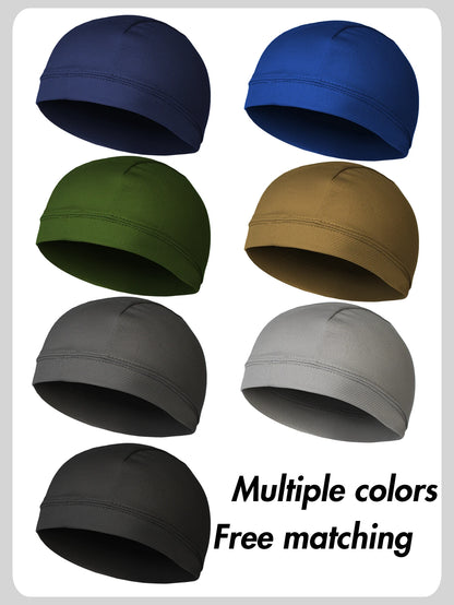 Cooling Quick Dry Breathable Mesh Beanie Hat Fishing Hiking Runing Sports Hat Cycling Motor Helmet Inner Cap Sweat Head Wraps