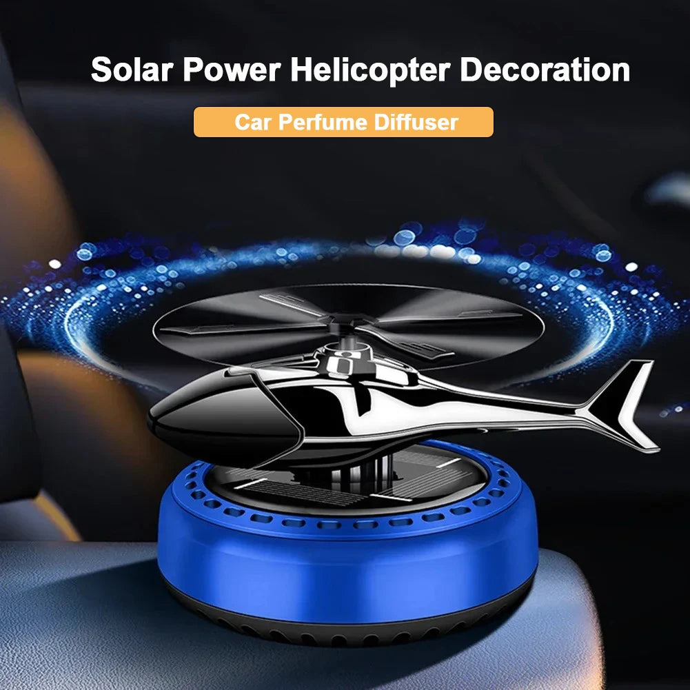 Helicopter Styling Solar Car air freshener Car Interior Decor Aromatherapy Car accessories Propeller rotary perfume diffuser