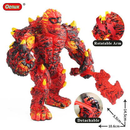 Oenux Mythical Dinosaur Dragon Tiger Golem Lion Snowmen Cattle Model Action Figures Artistical Decoration Collection Kid  Toy