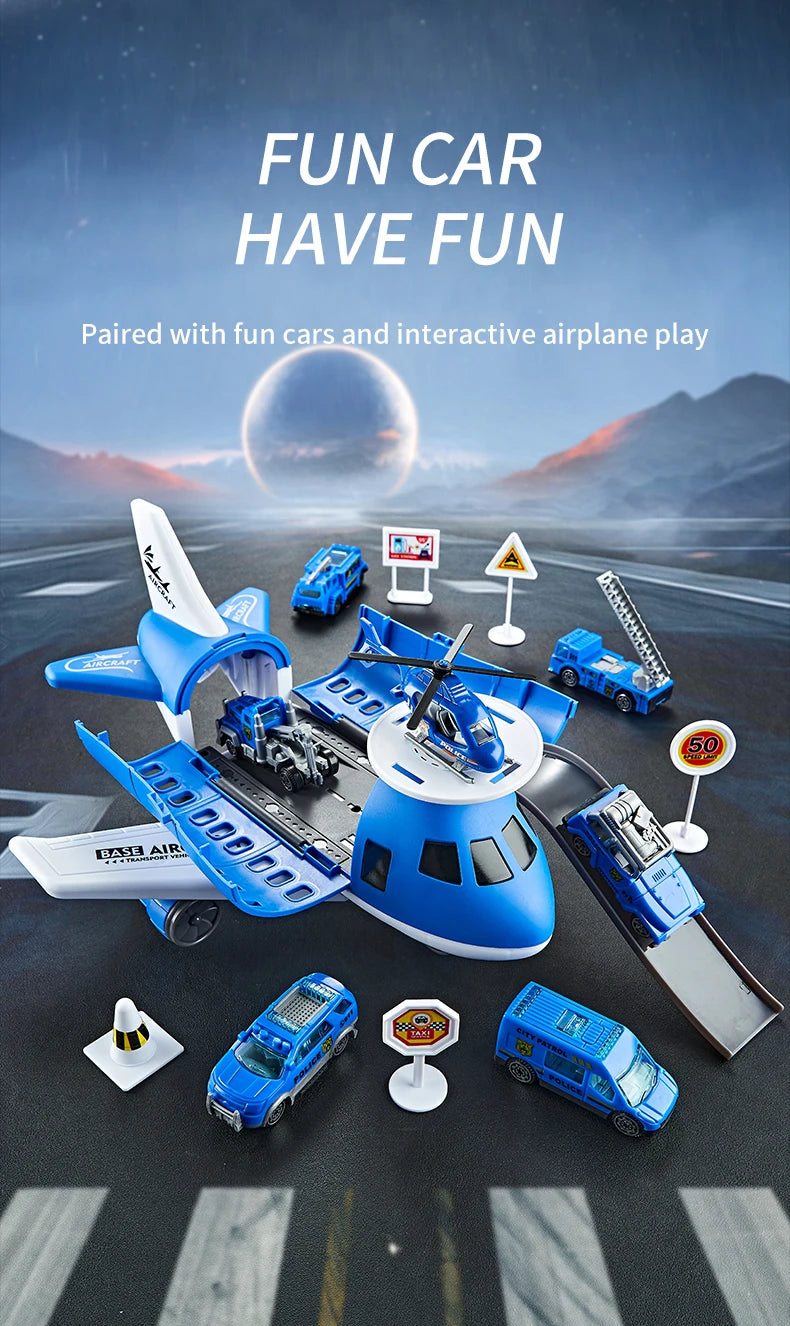 Creative and novel deformation airplane toy combination - Multiple themes, gift box packaging - Gifts suitable for boys and girl