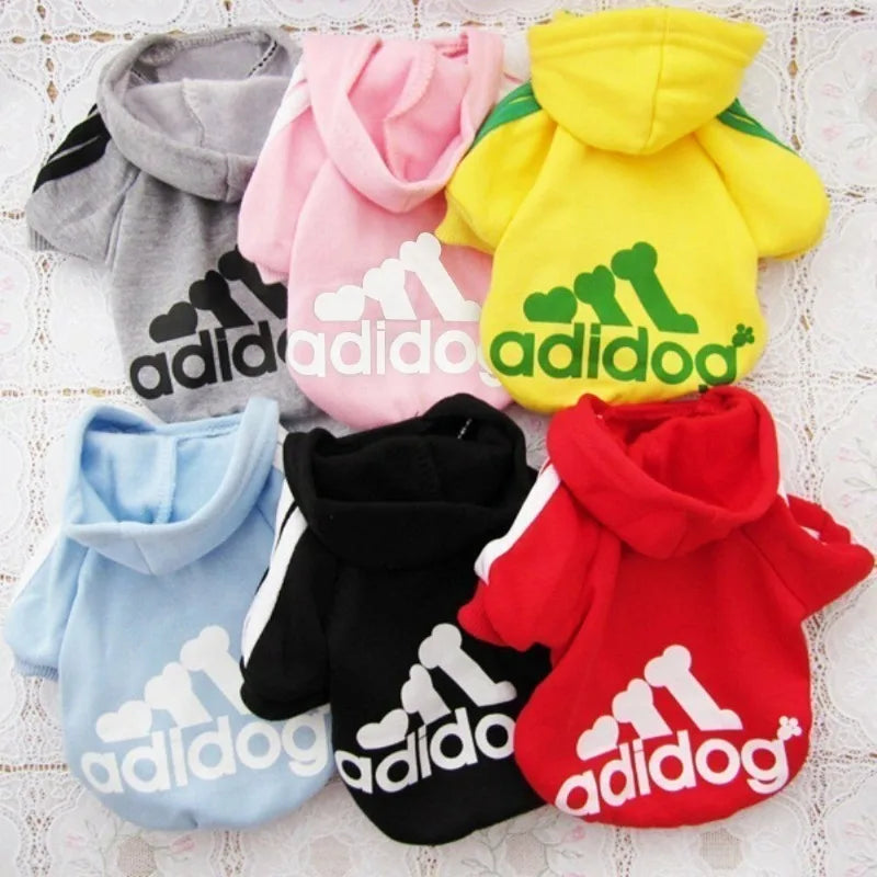 Adidog Autumn Winter Warm Dog Clothes Dog Hoodies Pet Warm Coat for Medium Large Dog Jacket Sweater Puppy French Bulldog Clothes