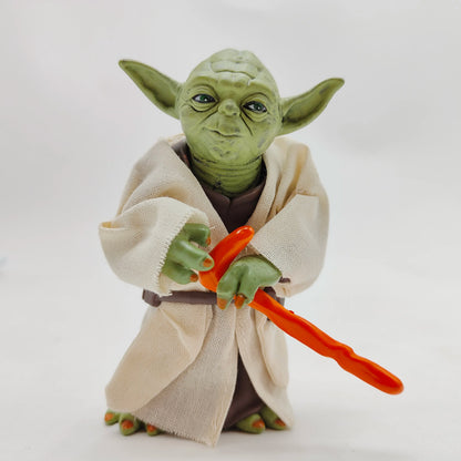 Manda lorian Master Yoda With Real clothes Action Figure Movie Cartoon Model Toys Desktop Ornament