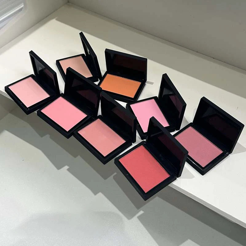 Monochrome Matte Blusher Palette Long Waterproof Low Saturation Facial Rouge Powder Natural Cheek Color Brightening Face Makeup