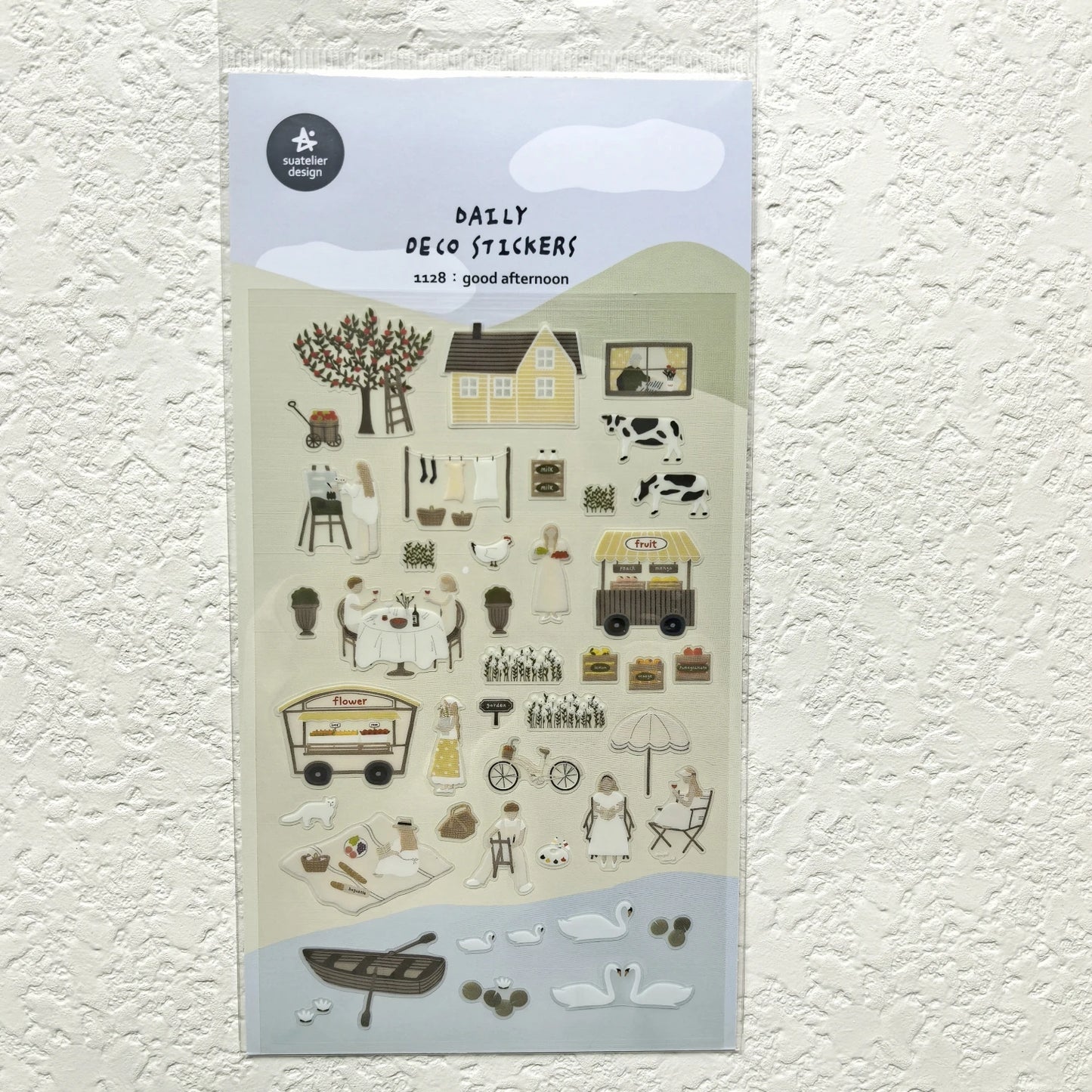 Korean Import Suatelier Travel Home Life Study Friend Stickers Scrapbooking Diy Journaling Diary Stationery Sticker School Gift