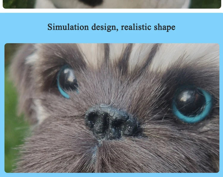 New Simulation Robot Dog Electronic Pet Sound Control Walking Nodding Music Touch Control Robot Animal Pet Children Toy Gifts