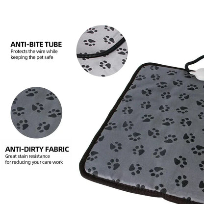 Winter Dog Bed Pet Dog Cat Heating Pad Indoor Warming Mat 45*45cm Waterproof Warmer Pet Mat Bed for Dogs Cats