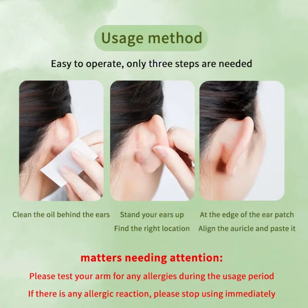 12/30Patches Elf Ear Support Stickers Invisible Ear Corrector Earlobe Support Patches Elf Ear Makeup V-Face Stickers Easy Use