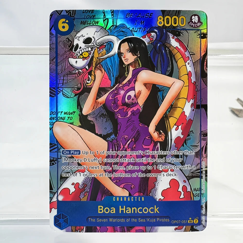 Anime One Piece OPCG Card English Version Nami/Jewelry Bonney/Carrot/Boa Hancock/ Perona Game Anime Collection Proxy Cards