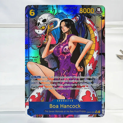 Anime One Piece OPCG Card English Version Nami/Jewelry Bonney/Carrot/Boa Hancock/ Perona Game Anime Collection Proxy Cards