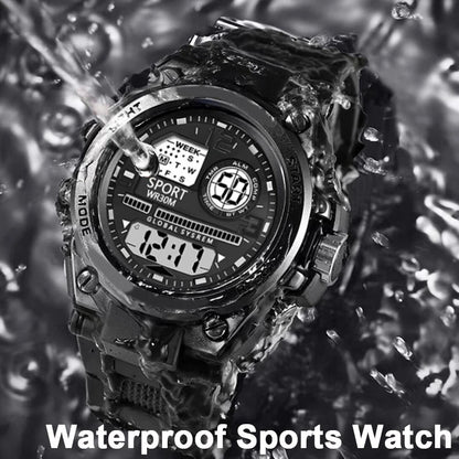 Multifunction Men's Sports Watch Waterproof Luminous Alarm Clock Men LED Digital Watch Large dial Electronic Wristwatch for Man
