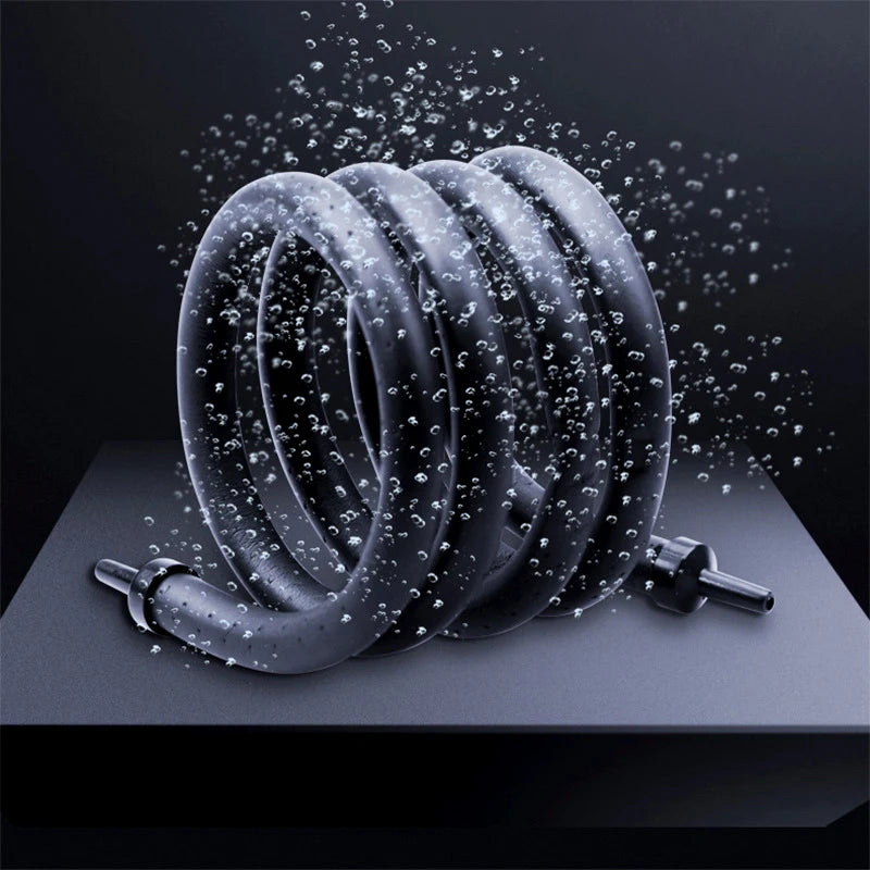 Aquarium Air Pump Oxygen Air Bubble Tube Aerator for Fish Tank Waterscape Bendable Air Stone Pipe Strip Diffuser Accessories