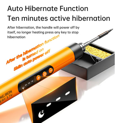 USB digital display soldering iron Type C interface mini soldering iron set 260-420 ℃ five temperature switching