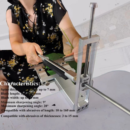 S09 New Design Professional Fixed Angle Apex Knife Sharpener Kitchen Knife tools Knife Sharpening System with diamond stones Set